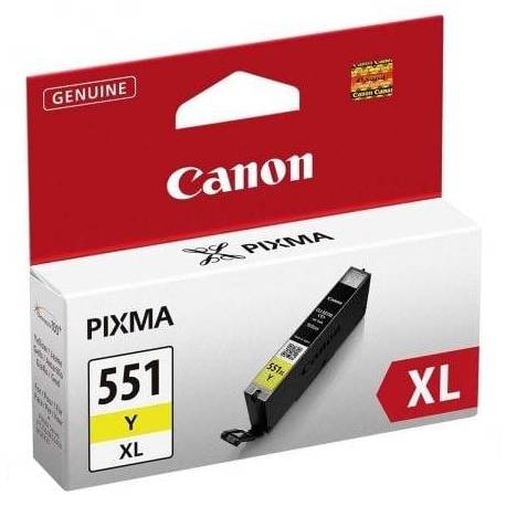 CARTUCHO DE TINTA ORIGINAL CANON CLI-551Y XL ALTA CAPACIDAD/ AMARILLO