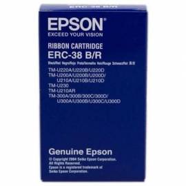 CINTA NYLON EPSON ERC-38/ NEGRO/ ROJA
