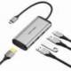 DOCKING USB TIPO-C VENTION CNBHB/ 1XHDMI 4K/ 3XUSB/ 1XUSB TIPO-C PD/ GRIS