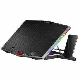 SOPORTE REFRIGERANTE MARS GAMING MNBC5 PARA PORTÁTILES HASTA 17.3'/ ILUMINACIÓN LED