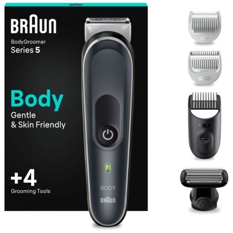 CORTAPELOS BRAUN BODYGROOMER SERIES 5 BG5360/ CON BATERÍA/ 4 ACCESORIOS