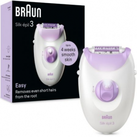 DEPILADORA BRAUN SILK EPIL SERIES 3 SE3-000/ CON CABLE