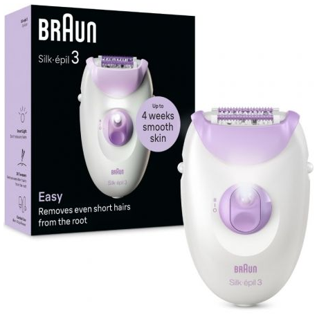 DEPILADORA BRAUN SILK EPIL SERIES 3 SE3-000/ CON CABLE