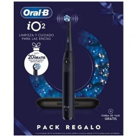 CEPILLO DENTAL BRAUN ORAL-B IO 2/ INCLUYE 2 RECAMBIOS/ NEGRO