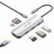 DOCKING USB TIPO-C VENTION TOJHB/ 1XHDMI 4K/ 3XUSB/ 1XUSB TIPO-C/ 1XLECTOR TARJETAS/ GRIS
