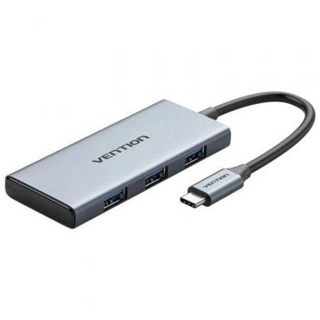 DOCKING USB TIPO-C VENTION TOOHB/ 1XHDMI 4K/ 3XUSB/ 1XLECTOR TARJETAS/ GRIS
