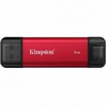 DISCO EXTERNO SSD KINGSTON DUAL PORTABLE SSD 1TB/ USB TIPO-C Y USB 3.2/ ROJO
