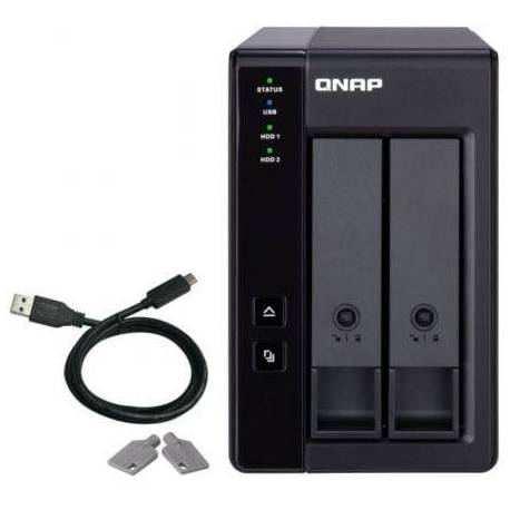 DAS QNAP TR-002/ 2 BAHÍAS 3.5'- 2.5'/ FORMATO TORRE