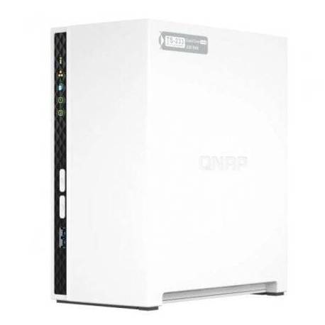 NAS QNAP TS-233/ 2 BAHÍAS 3.5'- 2.5'/ 2GB DDR4/ FORMATO TORRE
