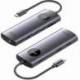 DOCKING USB TIPO-C VENTION TQVHB/ 2XHDMI 4K/ 3XUSB/ 1XRJ45/ 1XLECTOR DE TARJETAS/ 1XUSB TIPO-C PD/ GRIS