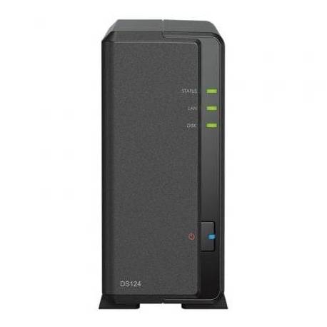 NAS SYNOLOGY DISKSTATION DS124/ 1 BAHÍA 3.5'- 2.5'/ 1GB DDR4/ FORMATO TORRE
