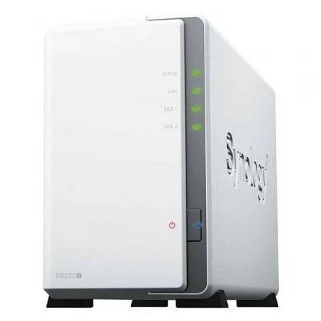 NAS SYNOLOGY DISKSTATION DS223J/ 2 BAHÍAS 3.5'- 2.5'/ 1GB DDR4/ FORMATO TORRE