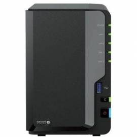 NAS SYNOLOGY DISKSTATION DS225+/ 2 BAHÍAS 3.5'- 2.5'/ 2GB DDR4/ FORMATO TORRE