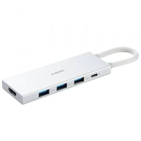 DOCKING USB 3.0 TIPO-C XIAOMI 5 EN 1/ 3XUSB/ 1XUSB TIPO-C PD/ 1XHDMI/ BLANCO