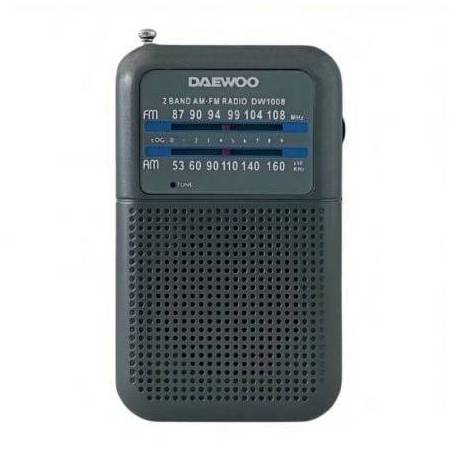 RADIO PORTÁTIL DAEWOO DW1008/ GRIS
