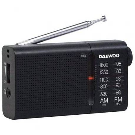 RADIO PORTÁTIL DAEWOO DW1119/ NEGRA