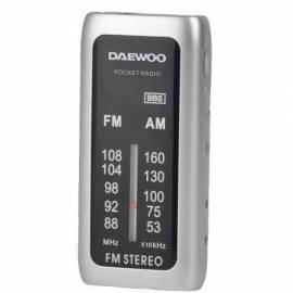 RADIO PORTÁTIL DAEWOO DW1129/ PLATA