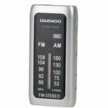 RADIO PORTÁTIL DAEWOO DW1129/ PLATA