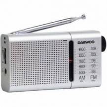 RADIO PORTÁTIL DAEWOO DW1037/ A PILAS/ PLATEADA