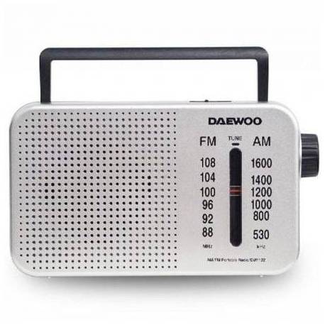 RADIO PORTÁTIL DAEWOO DW1122/ PLATA