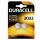PACK DE 2 PILAS DE BOTÓN DURACELL DL2032/ 3V