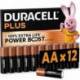 PACK DE 12 PILAS AA DURACELL PLUS POWER BOOST DPBLR6B12/ 1.5V/ ALCALINAS