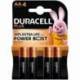 PACK DE 4 PILAS AA DURACELL PLUS POWER BOOST DPBLR6B4/ 1.5V/ ALCALINAS