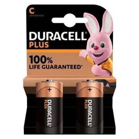 PACK DE 2 PILAS C DURACELL LR14/ 1.5V/ ALCALINAS