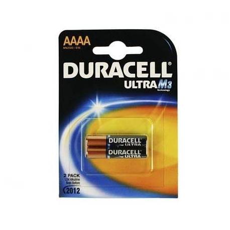 PACK DE 2 PILAS AAAA DURACELL ULTRA MX2500/ 1.5V/ ALCALINAS