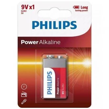 PILA ALCALINA PHILIPS 6LR61P1B/10/ 9V