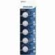PACK DE 5 PILAS DE BOTÓN PHILIPS CR2016P5/01B LITHIUM/ 3V