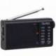 RADIO PORTÁTIL QUBO RS-2/ CON CABLE/ A PILAS/ NEGRA