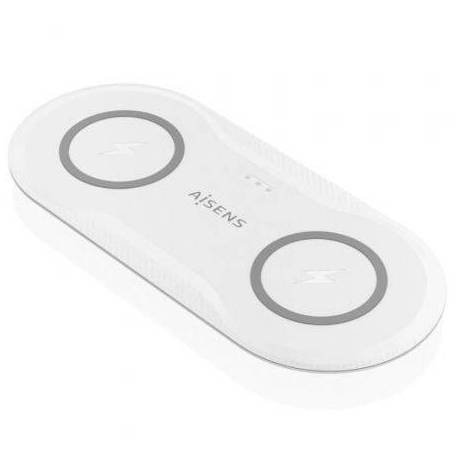 BASE DE CARGA INALÁMBRICA AISENS ASCH-15W2WC059-W/ 15W/ BLANCO