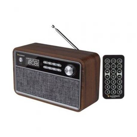 RADIO VINTAGE SUNSTECH RPBT500/ MADERA