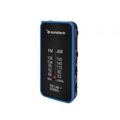 RADIO PORTÁTIL SUNSTECH RPC6BL/ A PILAS/ AZUL