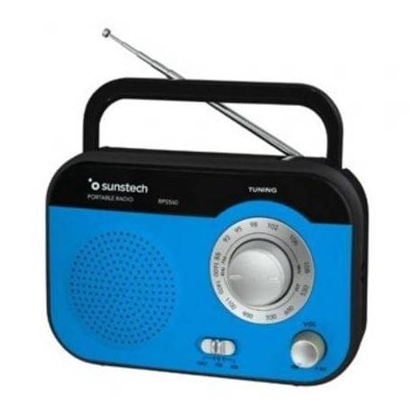 RADIO PORTÁTIL SUNSTECH RPS560/ AZUL