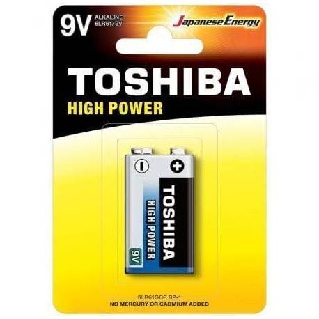 PILA 9V TOSHIBA 6LR61/ 9V/ ALCALINA