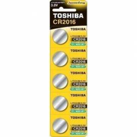 PACK DE 5 PILAS DE BOTÓN TOSHIBA CR2016/ 3V