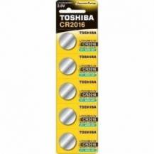 PACK DE 5 PILAS DE BOTÓN TOSHIBA CR2016/ 3V