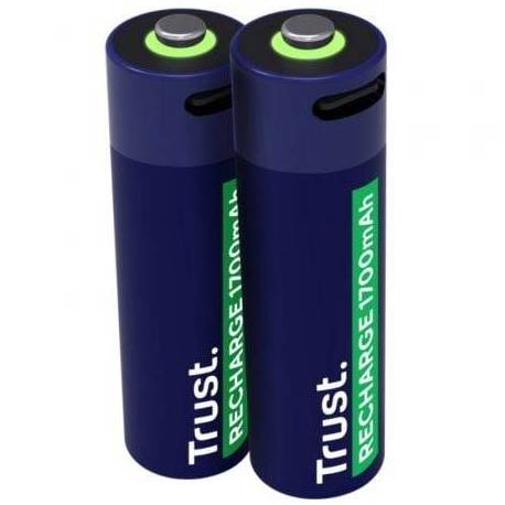 PACK DE 2 PILAS AA TRUST 25584/ RECARGABLES