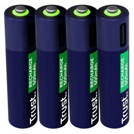 PACK DE 4 PILAS AAA TRUST 25671/ RECARGABLES