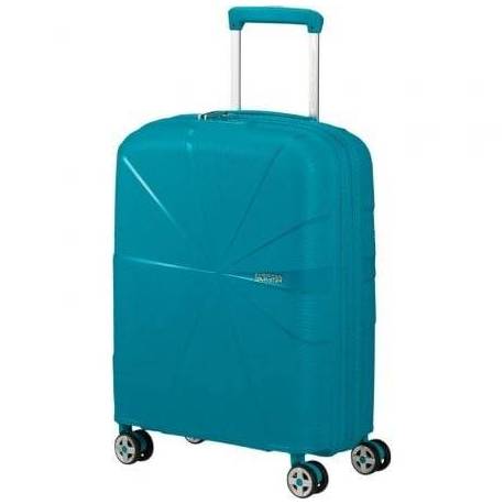 MALETA DE CABINA AMERICAN TOURISTER STARVIBE SPINNER 55CM/ 55X40X20CM/ 4 RUEDAS/ VERDIGRÍS