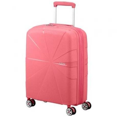 MALETA DE CABINA AMERICAN TOURISTER STARVIBE SPINNER 55CM/ 55X40X20CM/ 4 RUEDAS/ CORAL