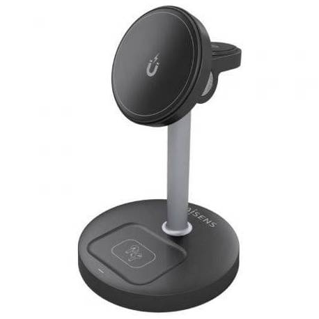 BASE DE CARGA INALÁMBRICA AISENS ASCH-15W3WC066-BK/ 15W/ NEGRO