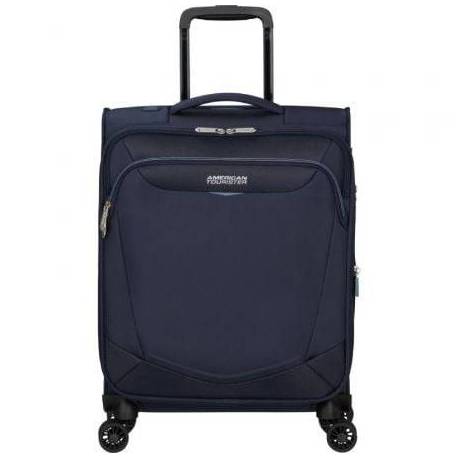 MALETA DE CABINA AMERICAN TOURISTER SUMMERRIDE SPINNER 55CM/ 55X40X23CM/ 4 RUEDAS/ AZUL MARINO