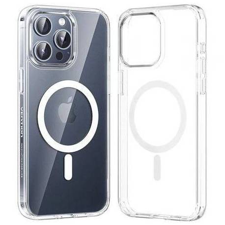FUNDA DURA CON MAGSAFE VENTION KUAT0-10/ COMPATIBLE CON IPHONE 13/ TRANSPARENTE