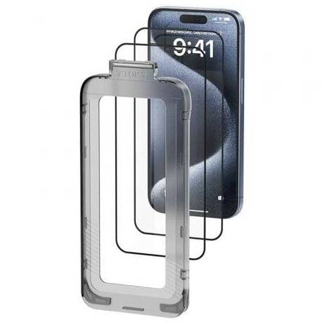 PACK DE 2 PROTECTORES DE PANTALLA DE CRISTAL TEMPLADO VENTION KUPTCB-20 PARA IPHONE 16 PRO + HERRAMIENTA DE INSTALACIÓN