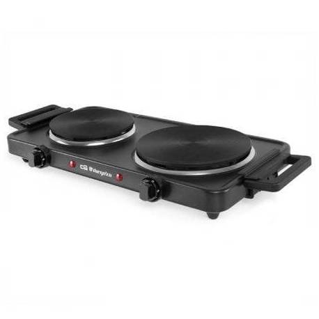 COCINA ELÉCTRICA ORBEGOZO PE2855/ 2 PLACAS 155 Y 185MM/ 1000W - 1500W