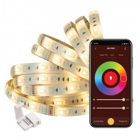 TIRA LED MUVIT IO MIOLST002/ 5M/ 24W/ COLOR RGB+CCT/ REGULABLE/ WIFI