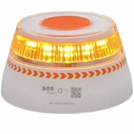 LUZ BALIZA DE EMERGENCIA PARA COCHE SOS FLASH V16 CONNECTED IOT BAL/2/ HOMOLOGADA/ BASE IMANTADA/ GEOLOCALIZABLE/ FUNCIONA A